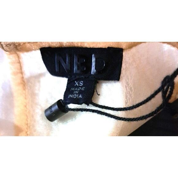 Revolve NBD Dress Size X-Small Sequin Ivory Gold Bronze Sequins Mini Dress - Picture 12 of 14